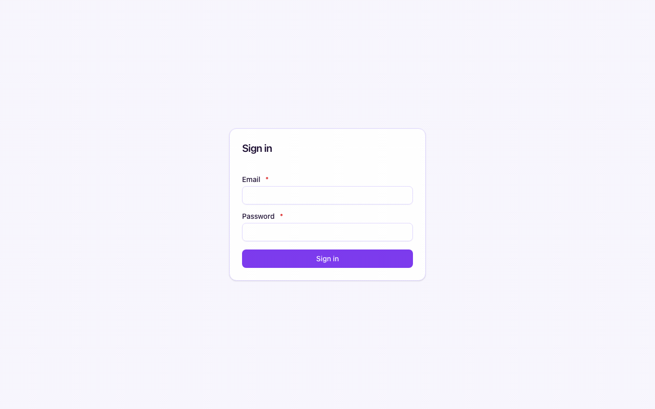 Login on the apex host dashboard