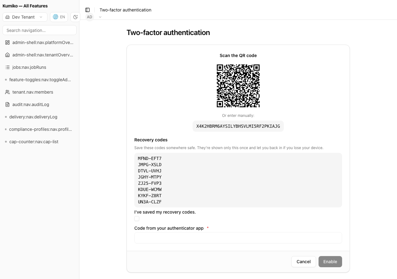 auth-mfa feature preview