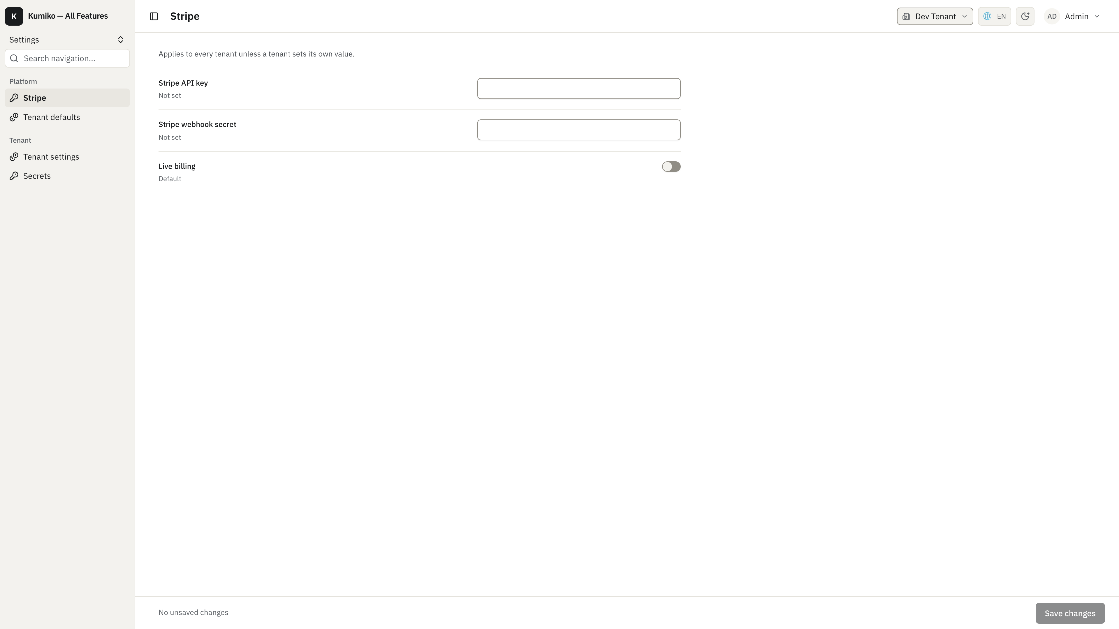 config feature preview