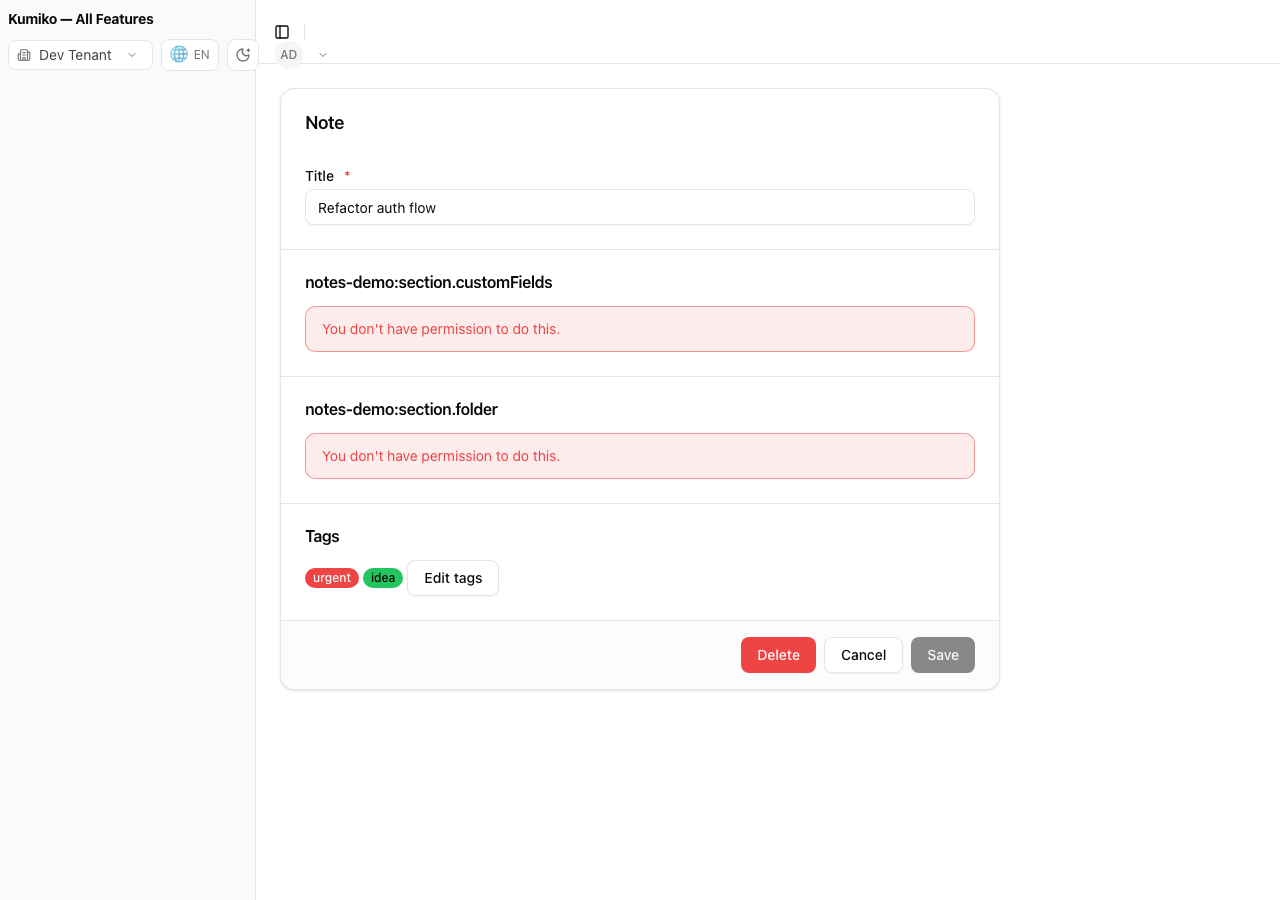 folders feature preview