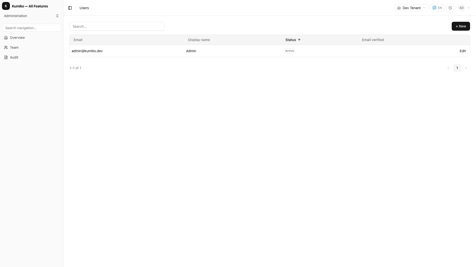 user feature preview